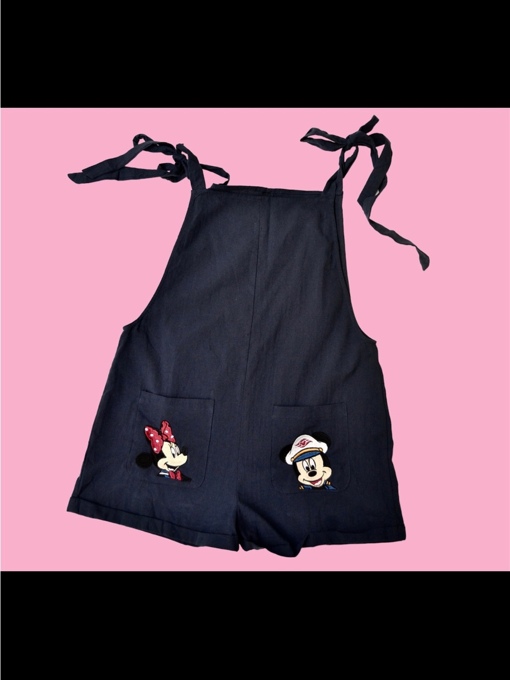 Navy Disney Cruise Romper